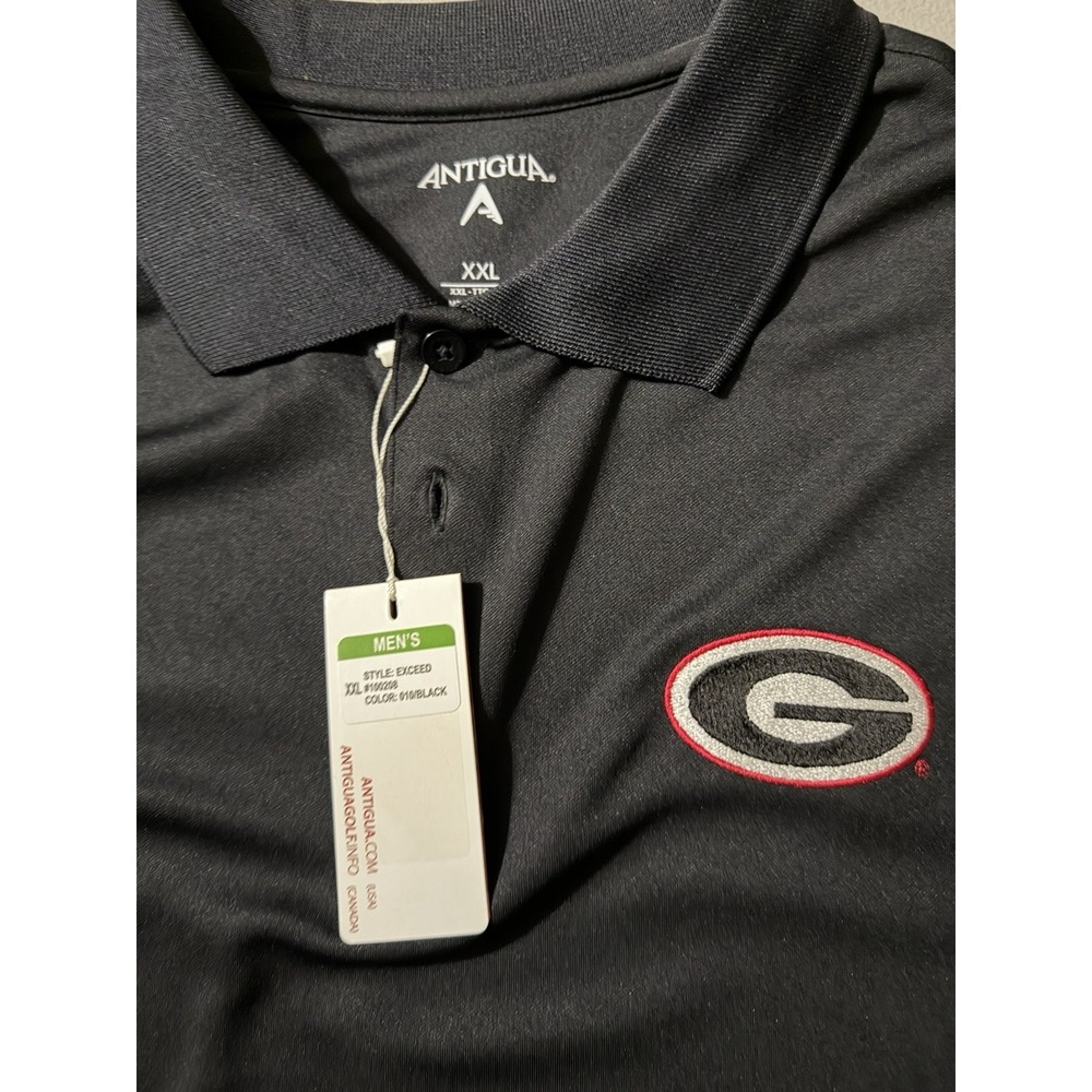 Antigua Men's Size XXL Georgia Embroidered Logo Golf Polo Shirt - Picture 3 of 3